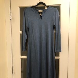 Coldwater Creek Blue Long Sleeve Dress